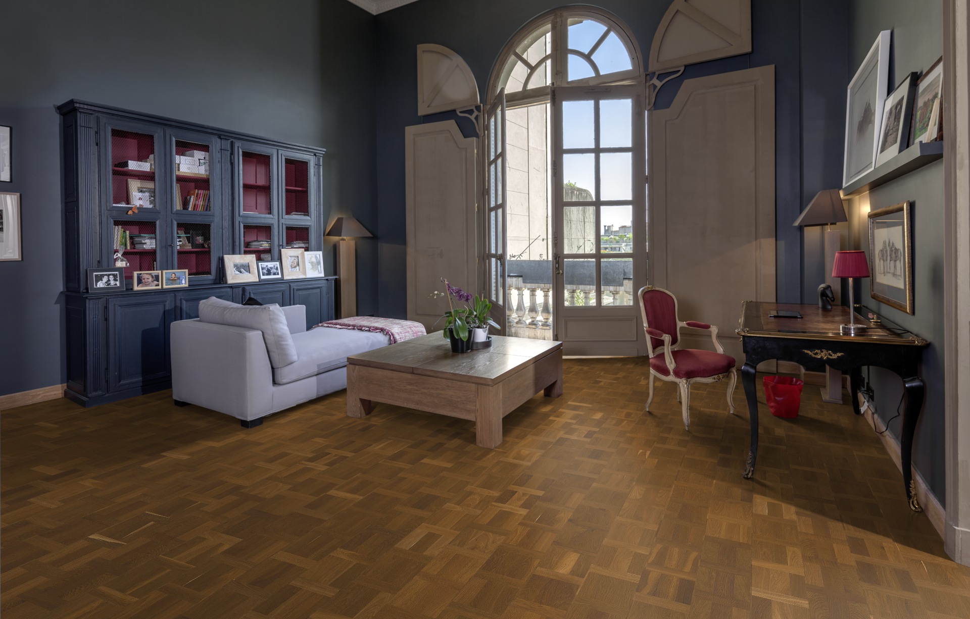 Паркетная доска Kahrs Европейский Ренессанс Дуб Палаццо Фумо Palazzo Fumo 15313REK15KW240 Lively 2426×198,5×15 фото в интерьере